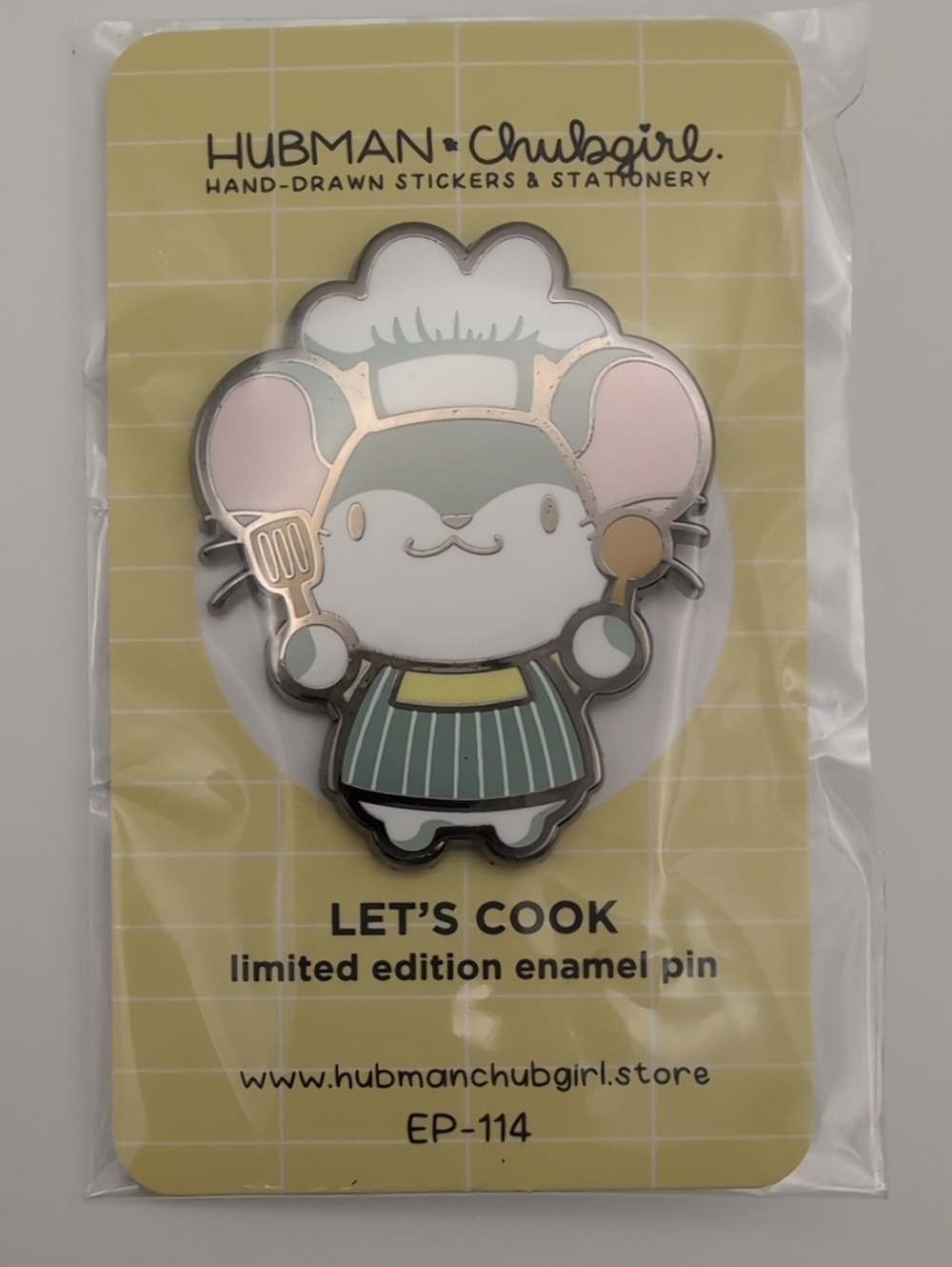 Hubman • Chubgirl Let's Cook Enamel Pin - NEW